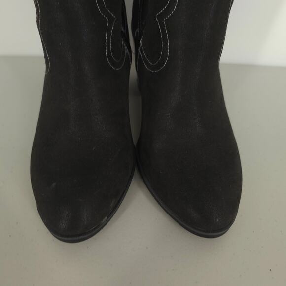 Torrid Tall Shaft Heeled Western Boot Black Size 9 WW NWT - Picture 4 of 14